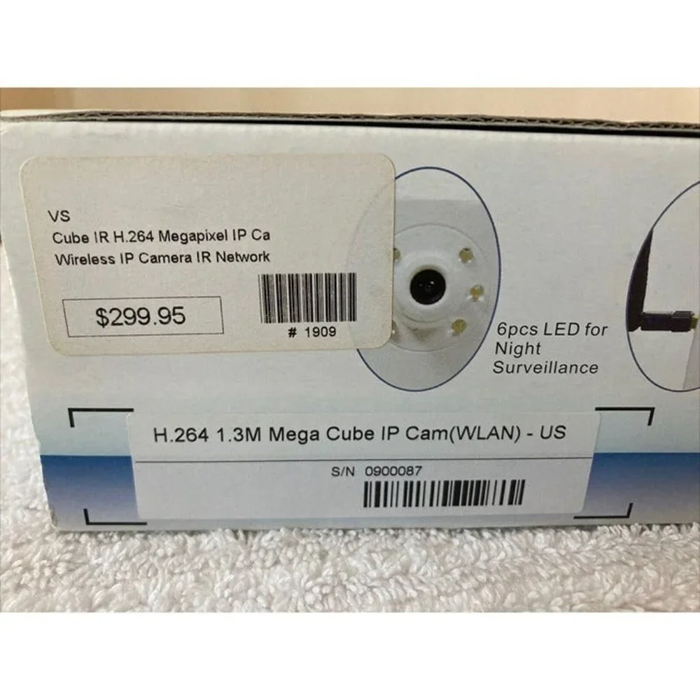 CUBE IP H.264 MEGA DAY & NIGHT IP CAMERA EASY INSTALLATION 2 WAY AUDIO COMPLETE
